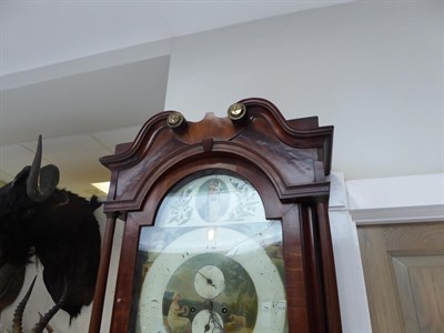 Lot 489 - A Mahogany Eight Day Longcase Clock, signed Jos Lloyd, Wigan, circa 1810, swan neck pediment,...