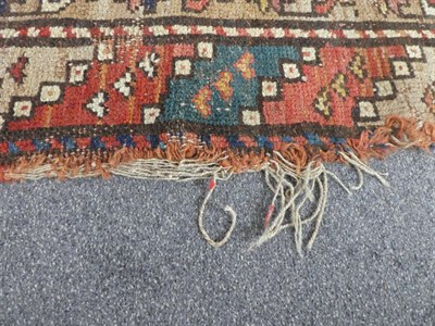 Lot 499 - North West Persian Runner, circa 1910 The indigo field of boteh enclosed by triple borders,...
