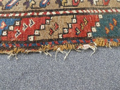 Lot 499 - North West Persian Runner, circa 1910 The indigo field of boteh enclosed by triple borders,...