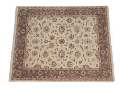 Lot 542 - Ziegler Design Carpet Afghanistan, modern The cream field with an allover design of vines and...
