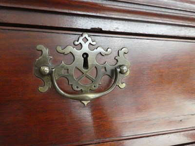 Lot 639 - A George III Mahogany Chest on Chest, late 18th century, the dentil cornice above three short...