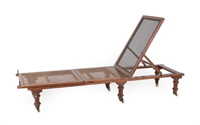 Lot 685 - A Victorian Mahogany Military Campaign Bed, circa 1870, attributed to Robinsons & Sons of...