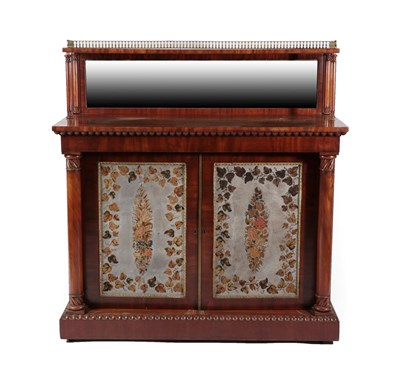 Lot 700 - A Victorian Mahogany Chiffonier, mid 19th century, the superstructure with a three-quarter...