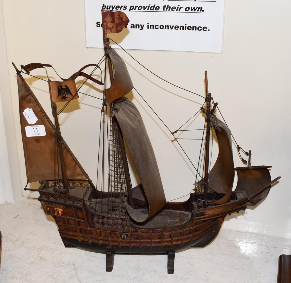 Lot 11 - A model Spanish Galleon