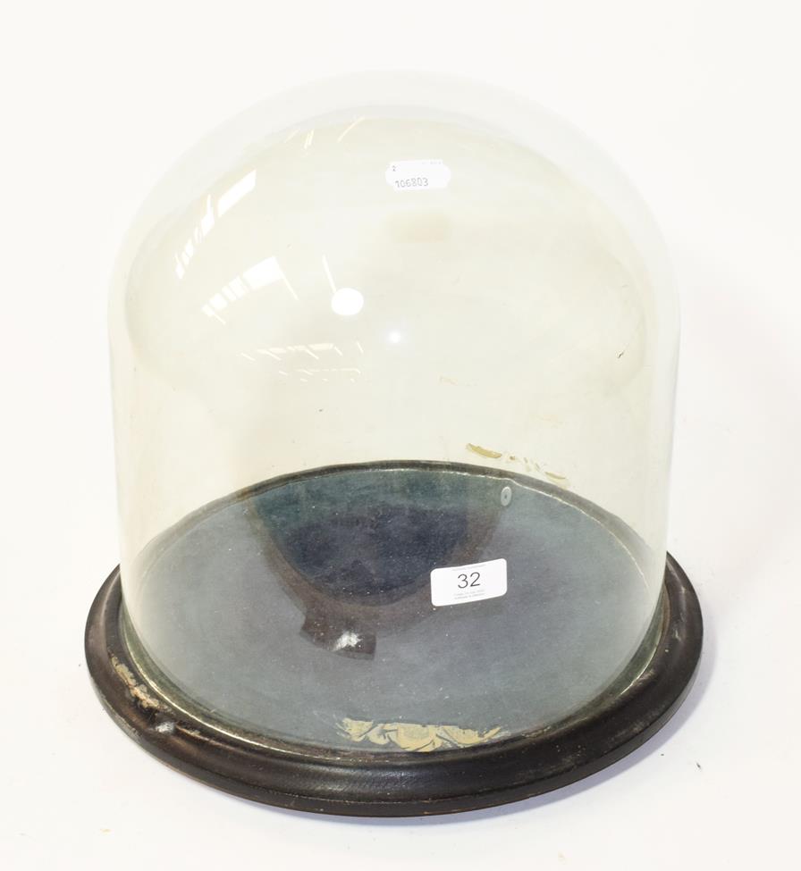 Lot 32 - A Victorian glass dome