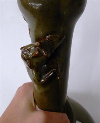 Lot 58 - A Chinese bottle vase, 20th century, with Chilong dragon