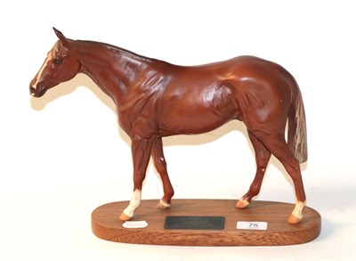 Lot 75 - A Beswick connoisseur figure titled ''Grundy Racehorse of the Year 1975''