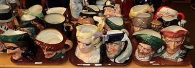Lot 82 - Twenty Royal Doulton character jugs from the Entertainers range, including Mae West and Louis...