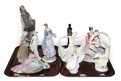 Lot 115 - A group of figures including: Royal Worcester ''Joy''  and ''Spirit of the Dance''; other Worcester