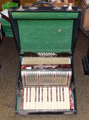 Lot 120 - A Meinel & Herold piano accordion (cased)