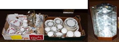 Lot 125 - A Royal Worcester Lavinia pattern part tea service, a floral decorated tea service, two Lladro...
