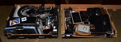 Lot 127 - Two boxes of cameras
