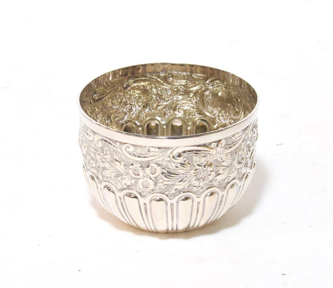 Lot 167 - A Victorian silver bowl, by Walter and Charles Sissons, London, 1893, cylindrical and with a...