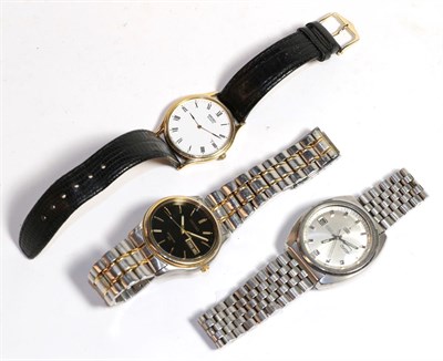 Lot 199 - Three Seiko wristwatches