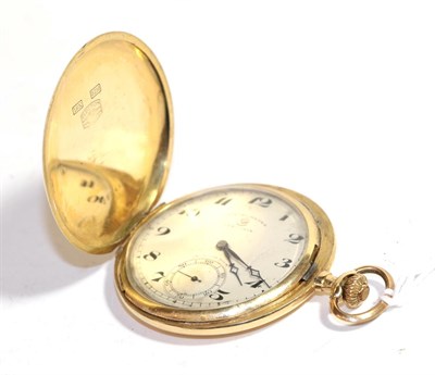 Lot 252 - An 18 carat gold full hunter pocket watch, signed Chronometre Election