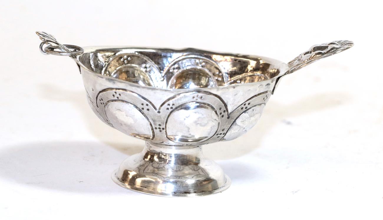 Lot 279 - A Swedish silver bowl, maker's mark CH, Stockholm, date mark double struck, circa 1850,the bowl...