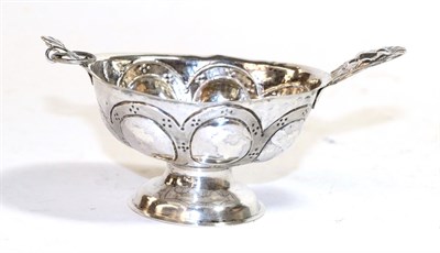 Lot 279 - A Swedish silver bowl, maker's mark CH, Stockholm, date mark double struck, circa 1850,the bowl...