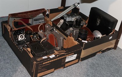 Lot 369 - Two boxes of cameras