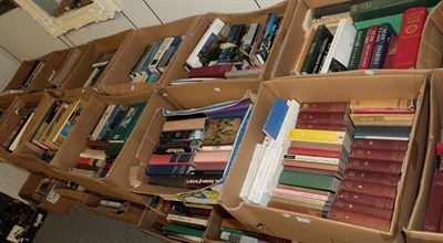 Lot 377 - Twelve boxes of books, including political, geographical, historical, art and other reference works