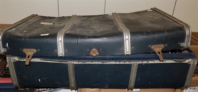 Lot 380 - A suitcase containing empty camera cases