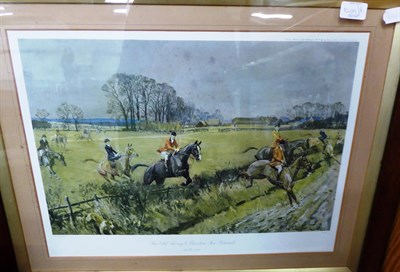 Lot 1009 - After Lionel Edwards; three signed prints of various hunting scenes, together with unsigned...