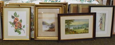 Lot 1042 - Quantity of decorative pictures and prints, some horse racing scenes, some still lives and two...