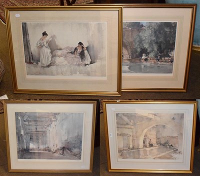 Lot 1045 - After William Russell Flint, A collection of prints, once signed, three unsigned (4)