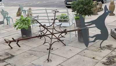 Lot 1119 - A wrought iron weather vane