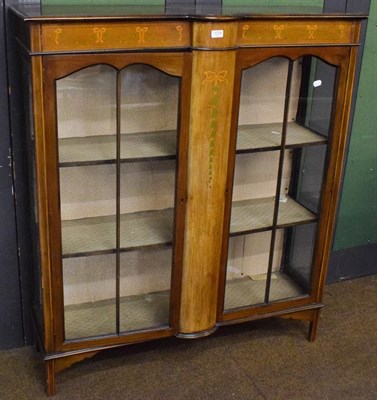 Lot 1379 - An Edwardian painted mahogany display case