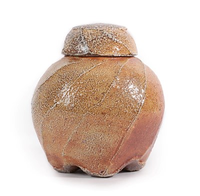 Lot 2010 - Ruthanne Amelia Tudball (b.1948): A Ginger Jar and Cover, faceted and soda glazed, impressed...