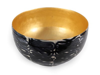 Lot 2011 - Jonathan Wade (Contemporary): A Ceramic Bowl, the exterior with blue brush work decoration in...