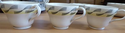 Lot 2014 - Eric Ravilious (1903-1942) for Wedgwood: A Garden Pattern Tea Service, printed sepia centre and...