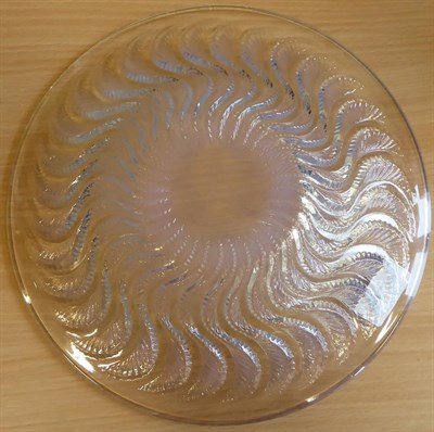 Lot 2019 - René Lalique (French, 1860-1945): An Actinia Clear and Opalescent Glass Coupe, stencilled mark...