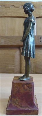 Lot 2023 - Demetre H Chiparus (Romanian, 1888-1950): Innocence: A Patinated Bronze Figure, circa 1925,...