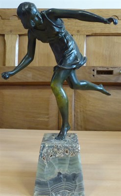 Lot 2024 - Pierre Le Faguays (1892-1962): Atalanta, A French Art Deco Patinated Bronze Figure, modelled in...