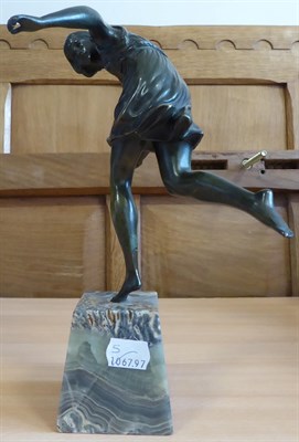 Lot 2024 - Pierre Le Faguays (1892-1962): Atalanta, A French Art Deco Patinated Bronze Figure, modelled in...