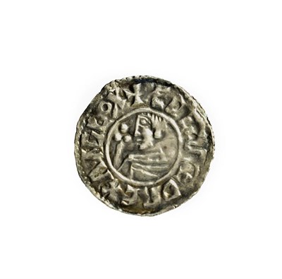Lot 2003 - Aethelred II Silver Penny, Crux type, London Mint, AEDERED M-OLVND, obv. bare-headed bust left with