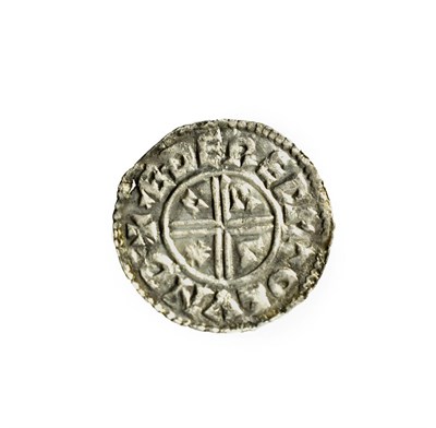 Lot 2003 - Aethelred II Silver Penny, Crux type, London Mint, AEDERED M-OLVND, obv. bare-headed bust left with