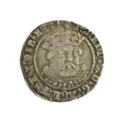 Lot 2028 - Henry VIII, Groat, third coinage debased silver, Tower Mint, first bust, mm. lis, obv. HENRIC 8 D G