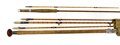 Lot 3010 - A Hardy JJH Triumph 8'-9'' #6 Fly Rod together with a 5 section Split Cane Combination Fly/Spinning
