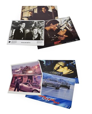 Lot 3019 - James Bond 007 Golden Eye Black And White Lobby Cards set of six together twelve colour examples, a
