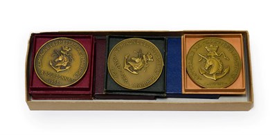Lot 3057 - Compagnie Des Messageries Maritimes Commemorative Medallions (i) Cambodge 1953 (ii) Ferdinand...