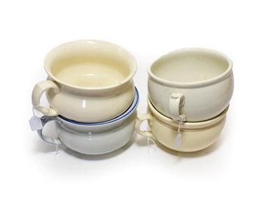 Lot 3120 - Shipping Related Chamber Pots (i) MV Westward London (ii) Union Castle Line (iii) Union Castle Line