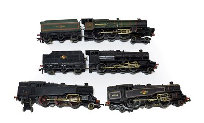 Lot 3169 - Hornby Dublo 3 Rail Locomotives Bristol Castle, 8F, 2-6-4T BR 80054 and another 2-6-4T...