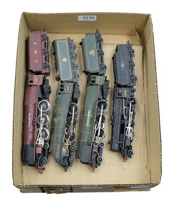 Lot 3176 - Hornby Dublo 3 Rail Pacific Locomotives City of Liverpool (rewheeled), Duchess of Montrose and...