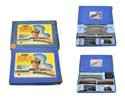 Lot 3179 - Hornby Dublo 3 Rail Sets EDP2 Passenger Set Duchess of Atholl (F-G box F) and EDP12 Passenger...