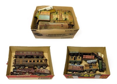 Lot 3198 - Hornby O Gauge C/w 4-4-0 LMS 1185 Locomotive together with Pullman coach Montana, No.2 LMS...