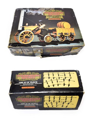 Lot 3201 - Hornby 3 1/2'' Gauge Live Steam Stephenson's Rocket (G-E, has been fired, box F-G) together...