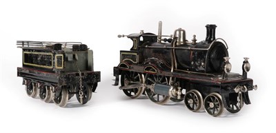 Lot 3203 - Schoenner Gauge II Live Steam Black Prince Locomotive finished in black with red/yellow/grey lining