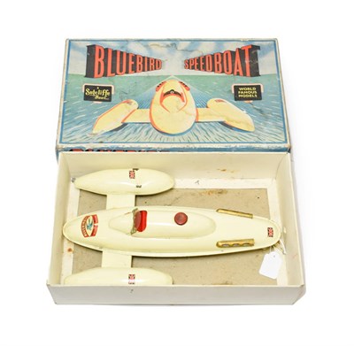 Lot 3205 - Sutcliffe Bluebird Speedboat (G, some signs of rusting, box G-F)